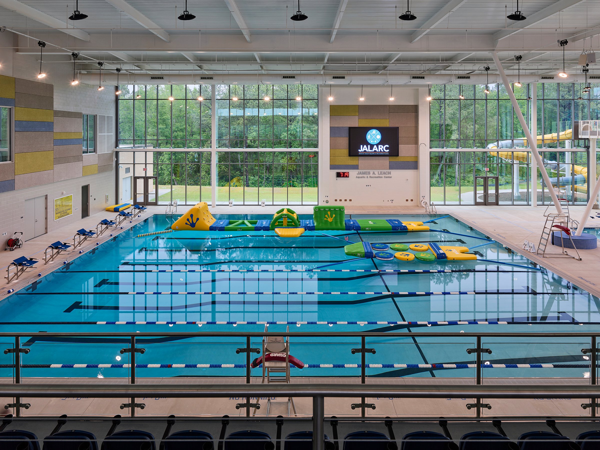 LED Video Display over an indoor pool