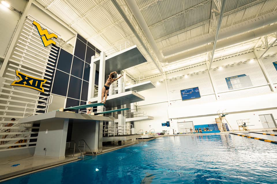 LED Video Display at an indoor diving tower