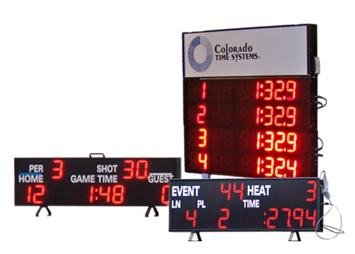 Mini Portable Scoreboards for Competitive Swimming and Water Polo
