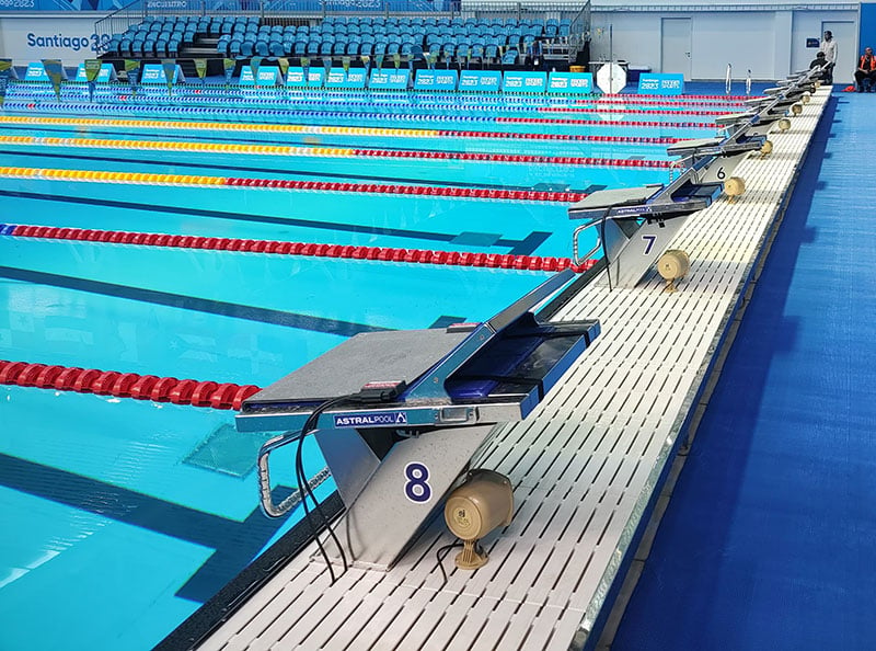 RJPLD on Astralpool Starting Block at PANAM  in 2023