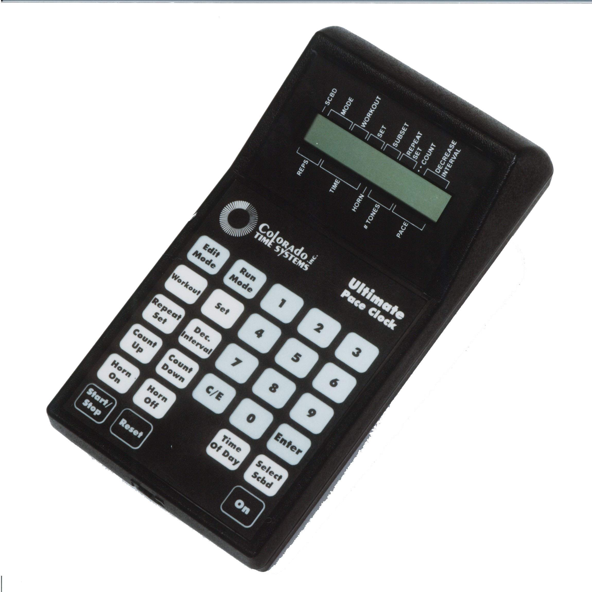 handheld device to program and control pace clocks