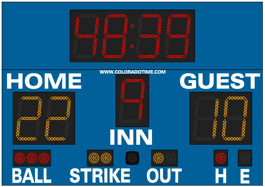 Baseball Electronic Scoreboard