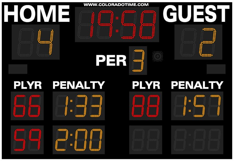 Ice Hockey Scoreboard Manufacturer - 10' LED Hockey Video