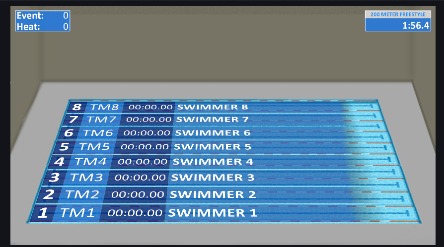 AquaSync for live streaming of swimming, diving, and water polo